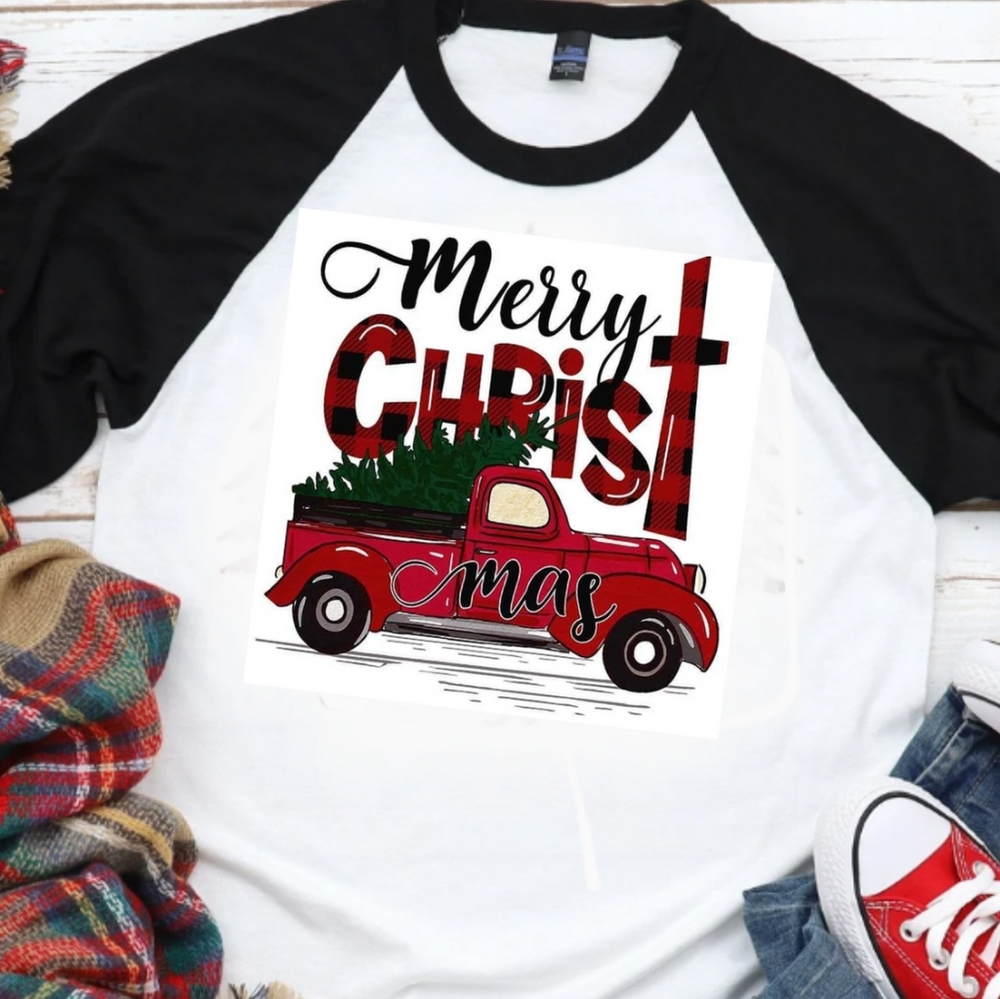 Christmas Raglan Tshirt